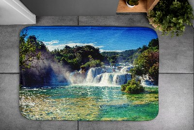 Bathroom carpet Landscape Waterfall