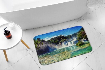 Bathroom carpet Landscape Waterfall