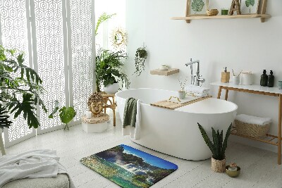 Bathroom carpet Landscape Waterfall