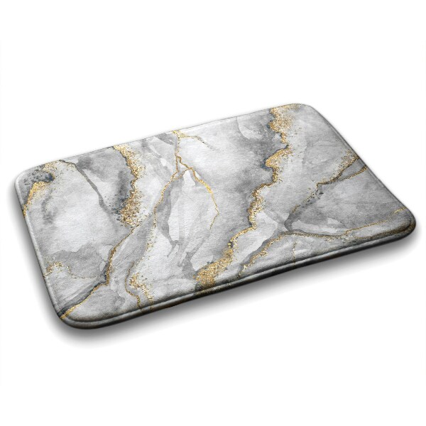 Bath mat Gray marble