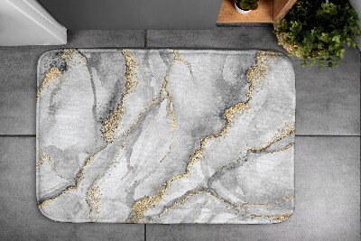 Bath mat Gray marble