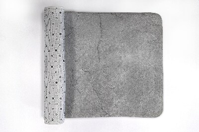 Bathroom rug Gray concrete