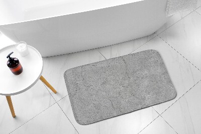 Bathroom rug Gray concrete