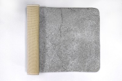 Bathroom rug Gray concrete