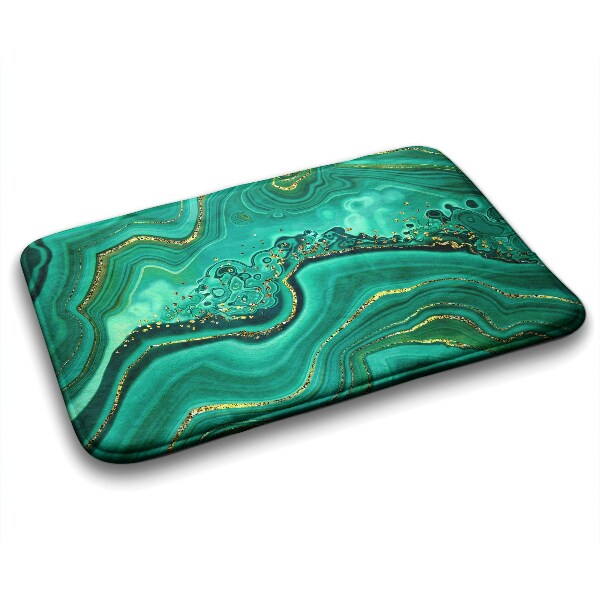 Bathroom mat Turquoise marble