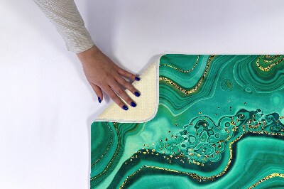 Bathroom mat Turquoise marble