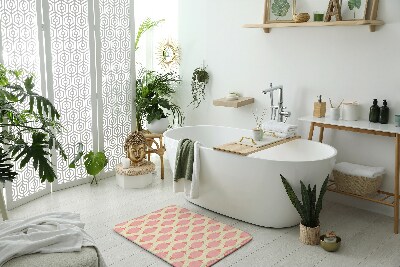 Bath rug Geometric pattern