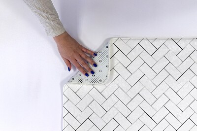 Bathroom mat Rectangles Pattern