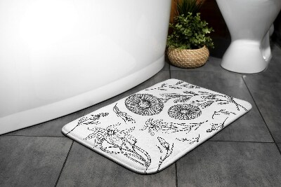 Bath mat Flowers pattern