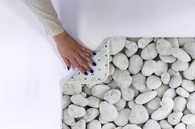 Bathroom rug Stones