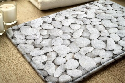 Bathroom rug Stones