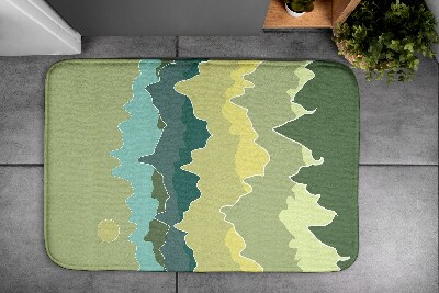 Bath mat Mountains Abstraction