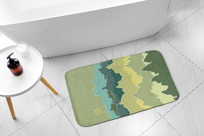 Bath mat Mountains Abstraction