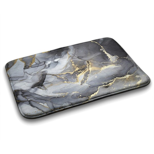 Bath rug Grey marble