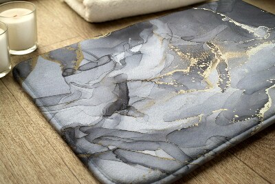 Bath rug Grey marble