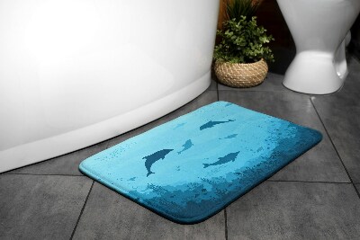 Bathroom rug Dolphins