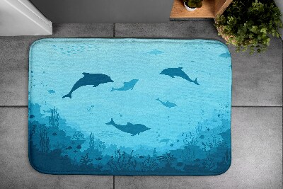 Bathroom rug Dolphins