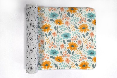 Non slip shower mat Floral pattern