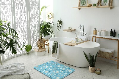 Bathroom mat Floral pattern