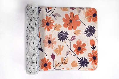 Bathroom mat Floral pattern