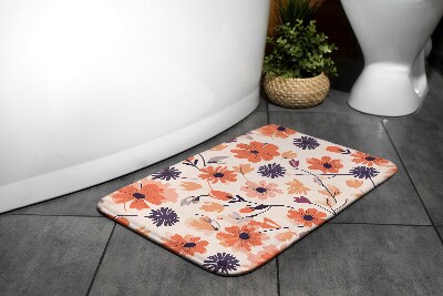 Bathroom mat Floral pattern