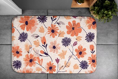 Bathroom mat Floral pattern