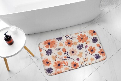 Bathroom mat Floral pattern