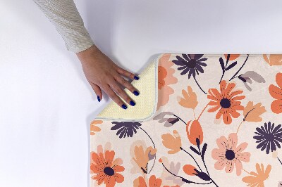 Bathroom mat Floral pattern