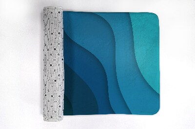 Non slip shower mat Blue Gradient