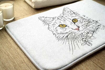 Bathmat Cat Animals