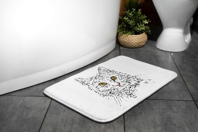 Bathmat Cat Animals