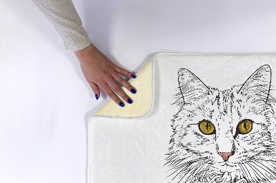 Bathmat Cat Animals