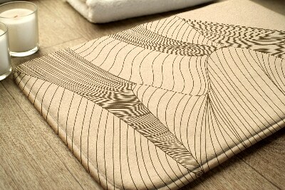 Non slip bath mat Geometric Desert