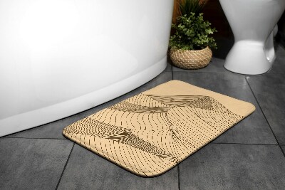 Non slip bath mat Geometric Desert