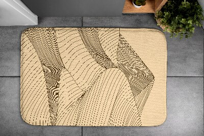 Non slip bath mat Geometric Desert