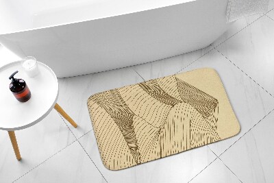 Non slip bath mat Geometric Desert