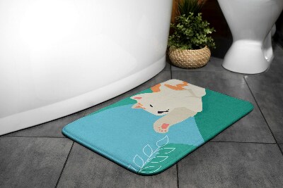 Bathmat Cat Animals