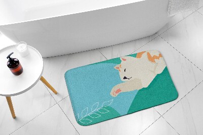 Bathmat Cat Animals