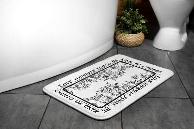 Non slip shower mat Flowers