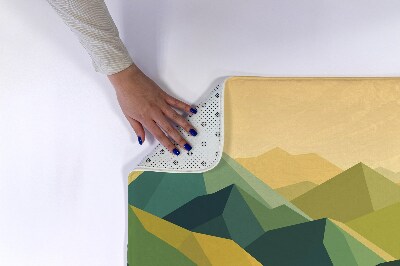 Bathroom rug Geometric Mountains