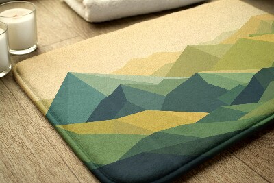 Bathroom rug Geometric Mountains