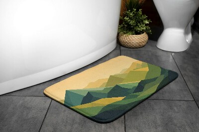 Bathroom rug Geometric Mountains