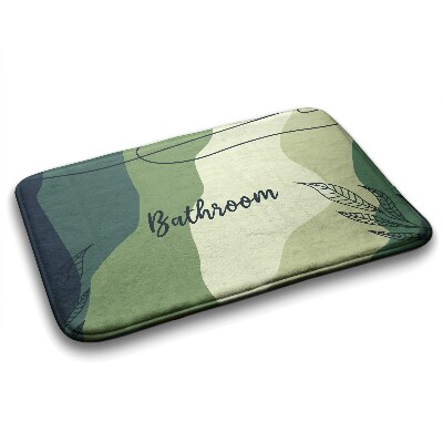 Bathroom mat Pastel Greens