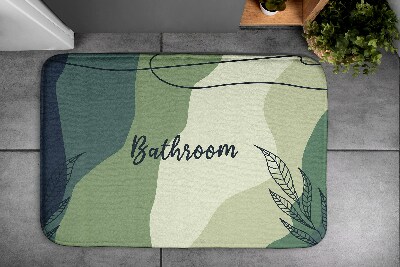 Bathroom mat Pastel Greens