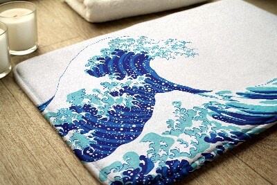 Non slip bath mat Wave Ocean Sea