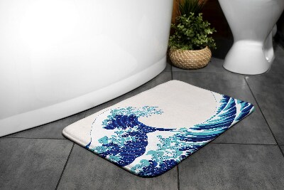 Non slip bath mat Wave Ocean Sea