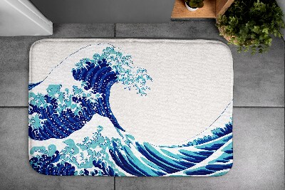 Non slip bath mat Wave Ocean Sea