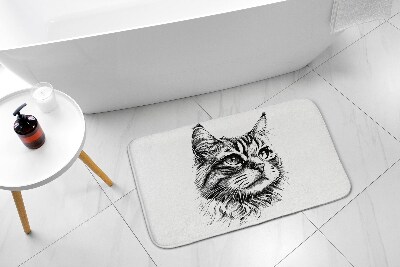 Bath mat Cat Animals