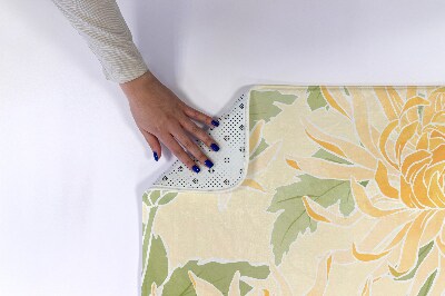 Bathroom carpet Chrysanthemum flowers