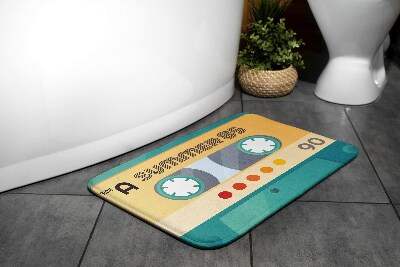 Bathroom mat Retro cassette